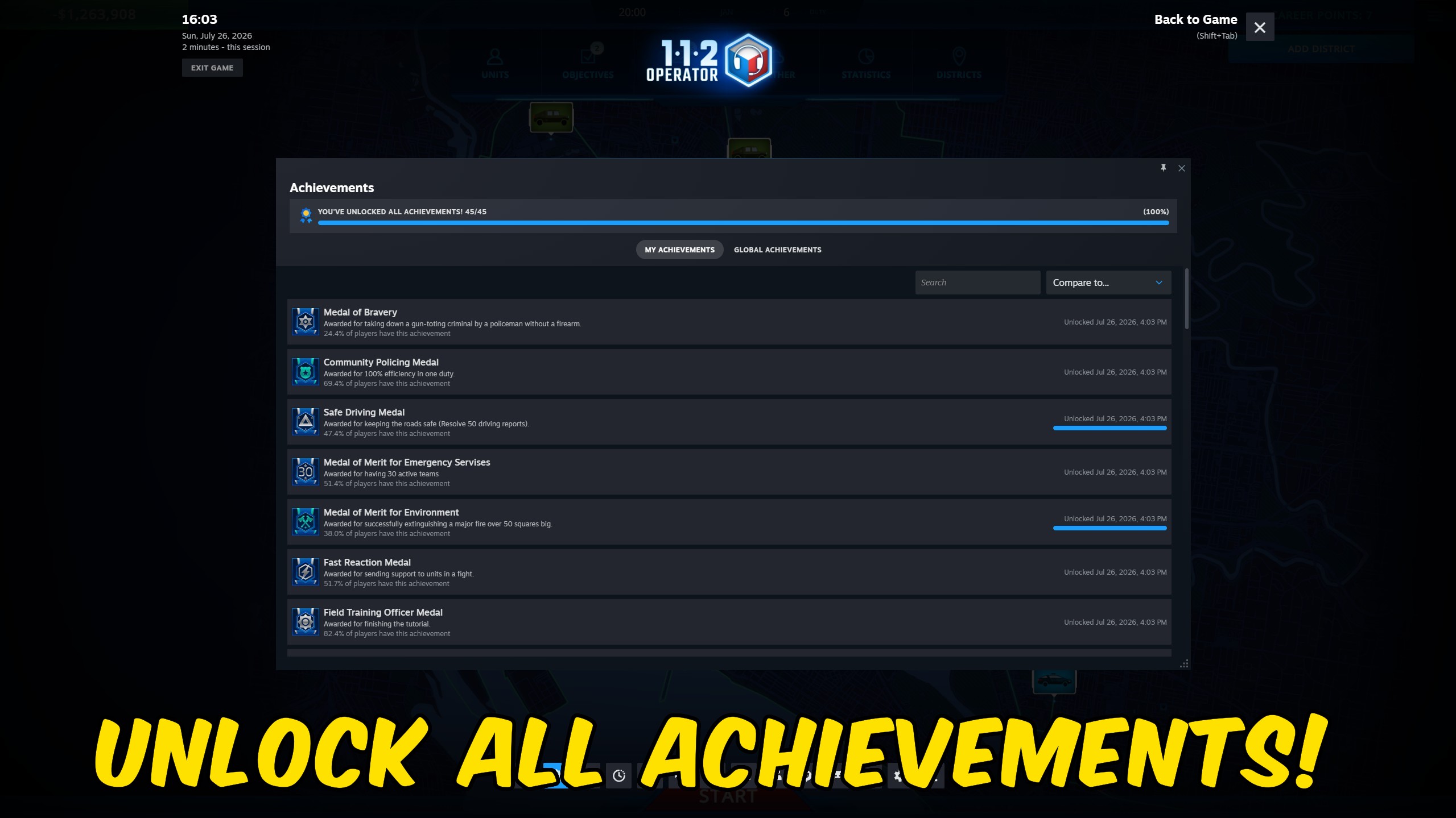 112 Operator — Achievement Unlocker (screenshot 2)
